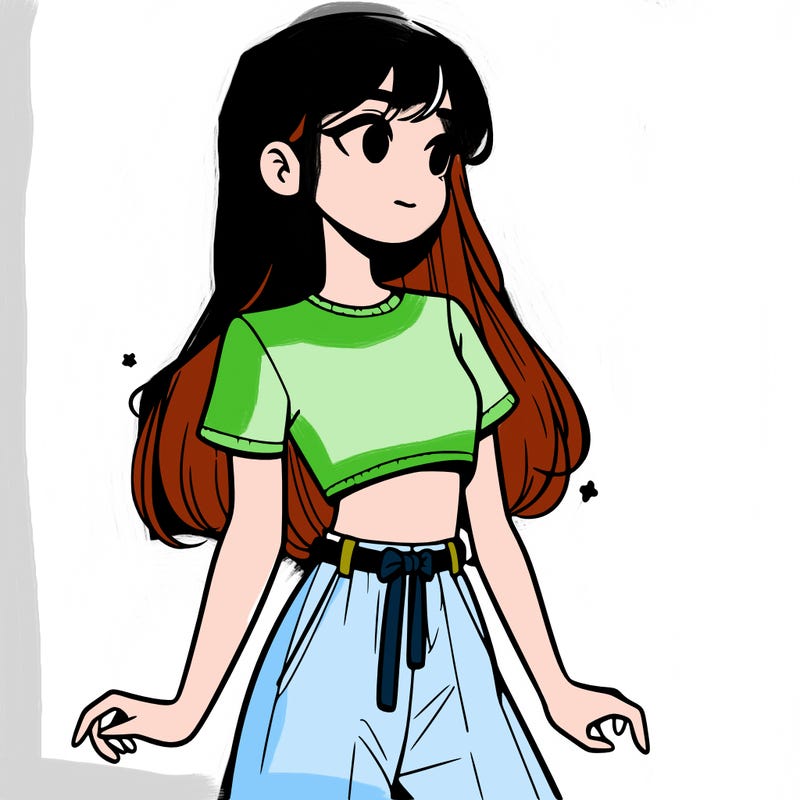 girl in a cute crop top