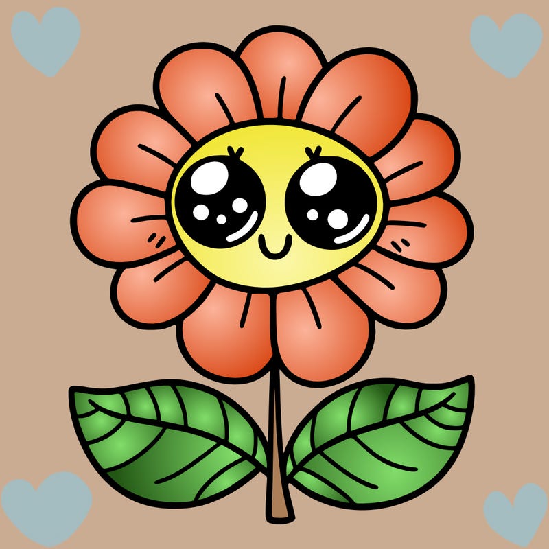 flower with eyes