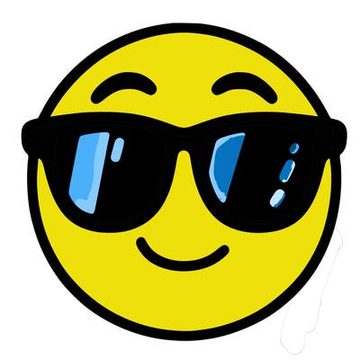 emoji with sunglasses