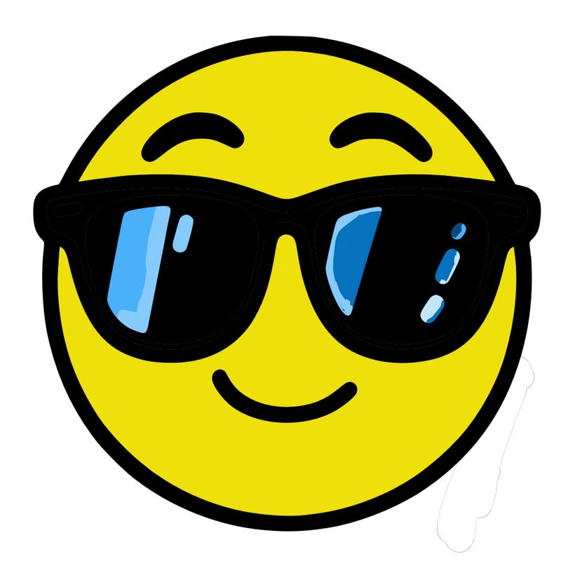 emoji with sunglasses