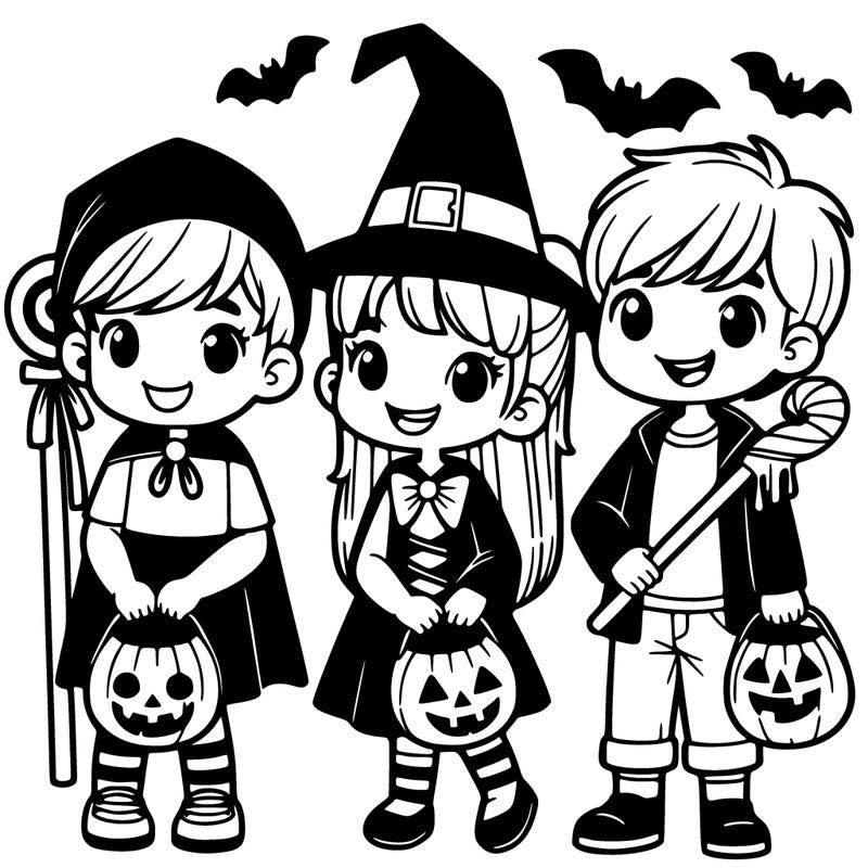 children trick or treating