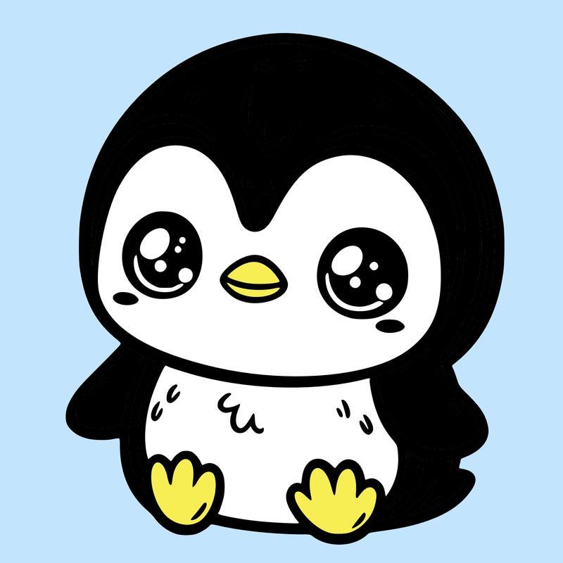 cute baby penguin