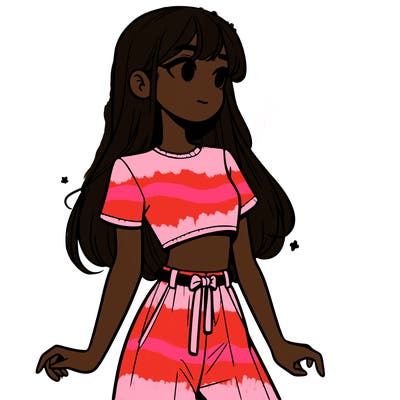 girl in a cute crop top