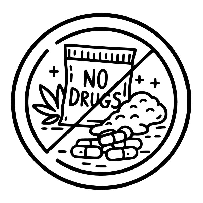 no drugs