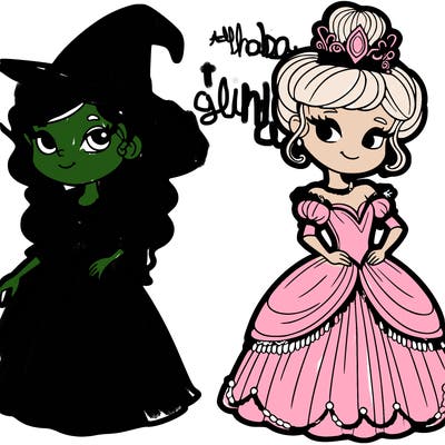 elphaba and glinda
