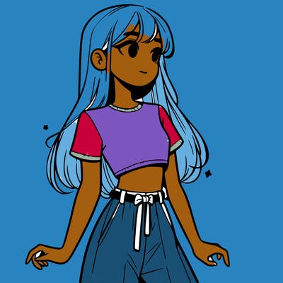 girl in a cute crop top