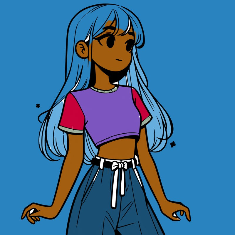 girl in a cute crop top