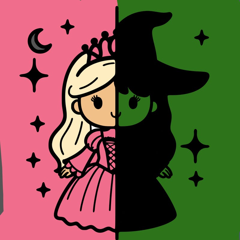 split princess and witch