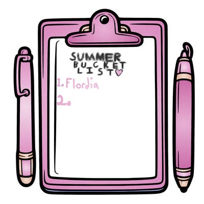 blank clip board with pen