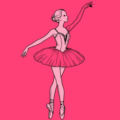 realistic ballerina