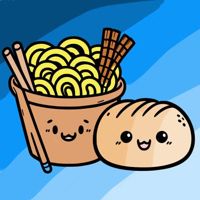 noodle and bun