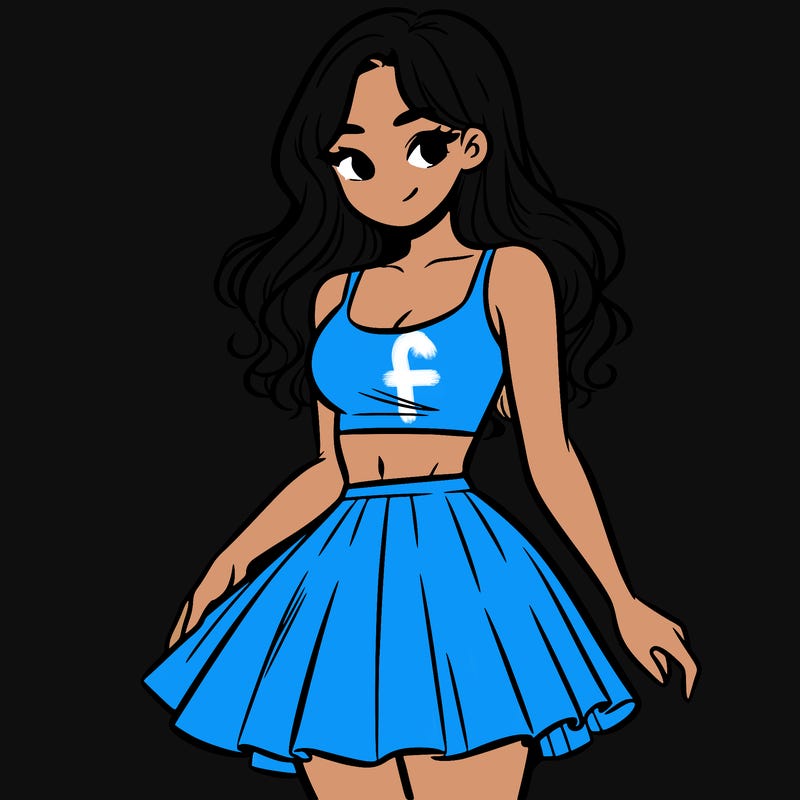 woman in a skirt and crop top