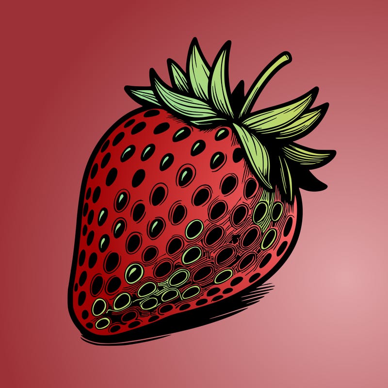 realstic strawberry