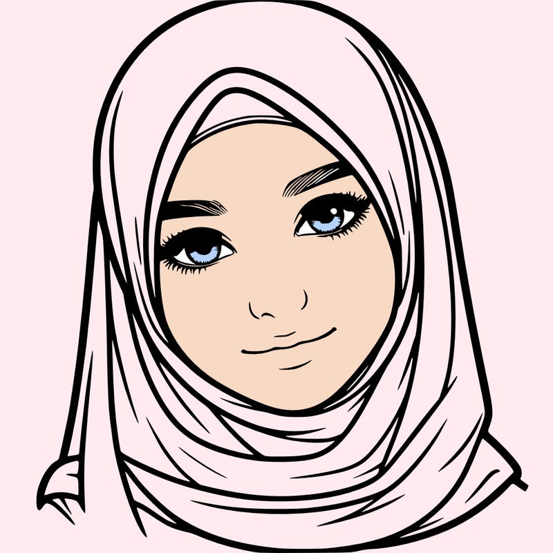 realistic girl with hijap