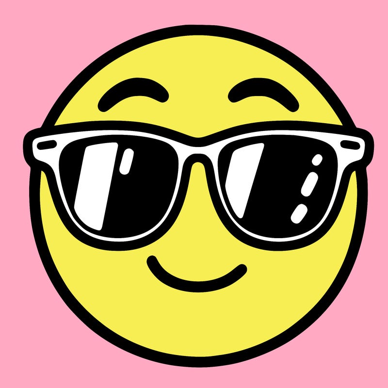 emoji with sunglasses