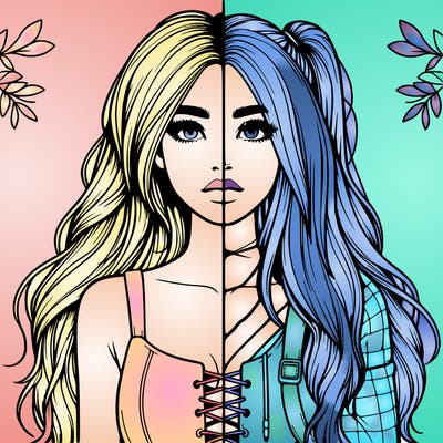 realistic girl split