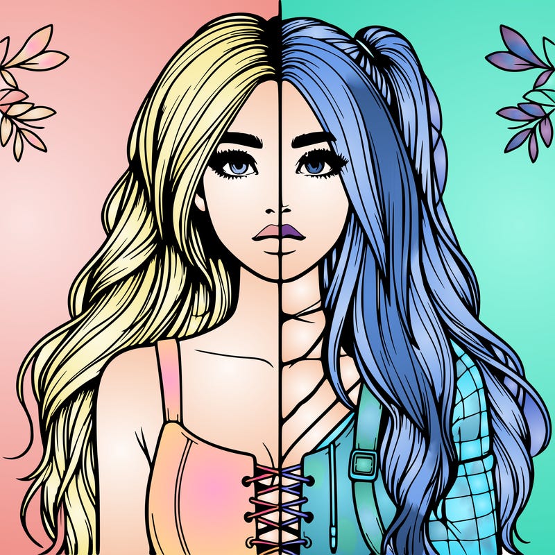 realistic girl split