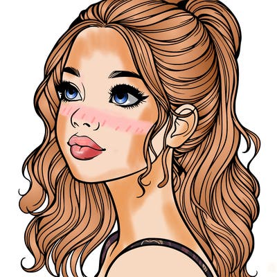 beautiful realistic girl