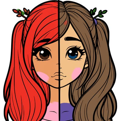 realistic girl split