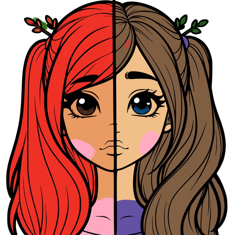 realistic girl split