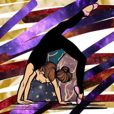 girl doing gymnastics