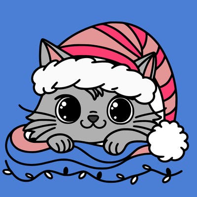 cat christmas