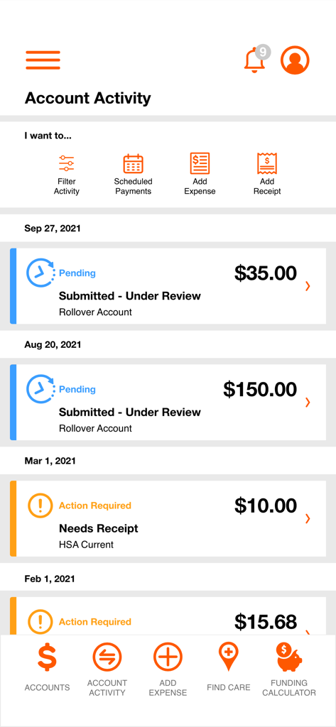 Flexible Benefits - HealthComp - Medical App | MWM