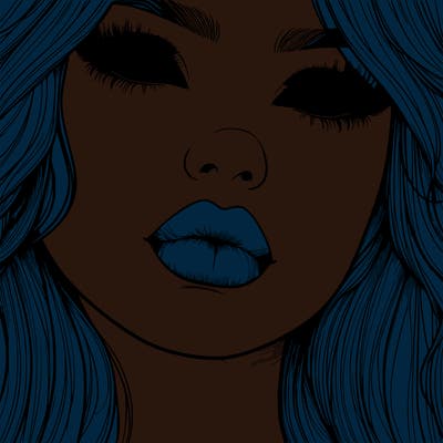 really realistic girl with lips