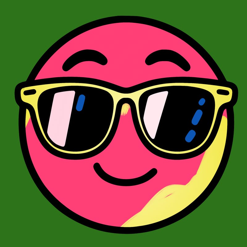 emoji with sunglasses