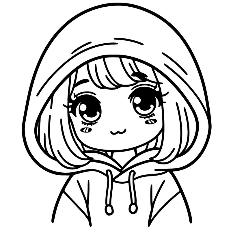 girl with hoodie