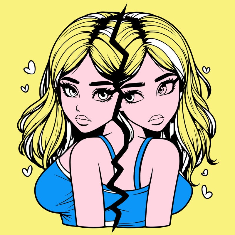 realistic girl split