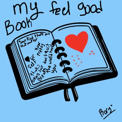 open note book blank