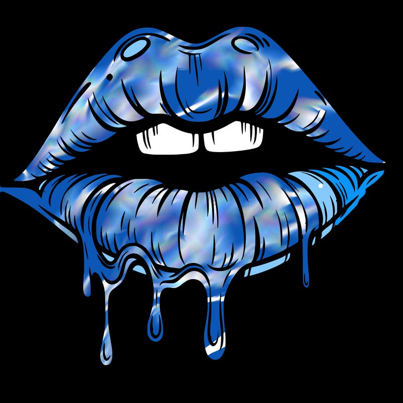 lips that look realistic and drip