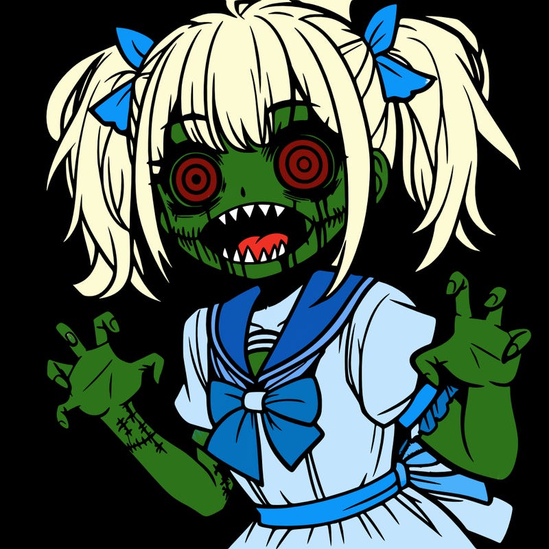 scary anime girl