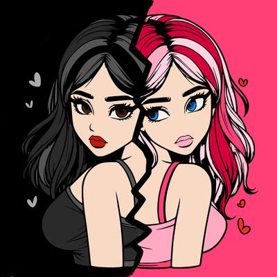 realistic girl split