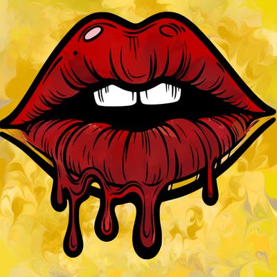lips that look realistic and drip