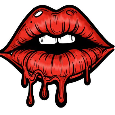 lips that look realistic and drip