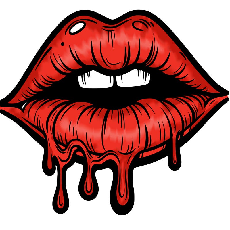 lips that look realistic and drip