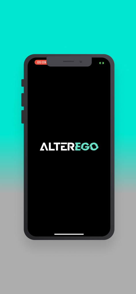 Alter Ego Gym app splash screen with brand logo
