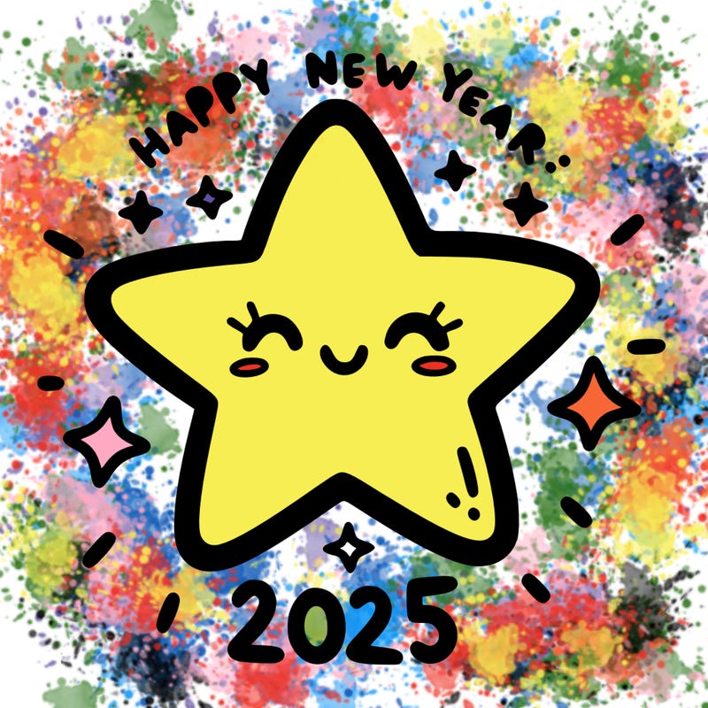 happy new year 2025 star wish