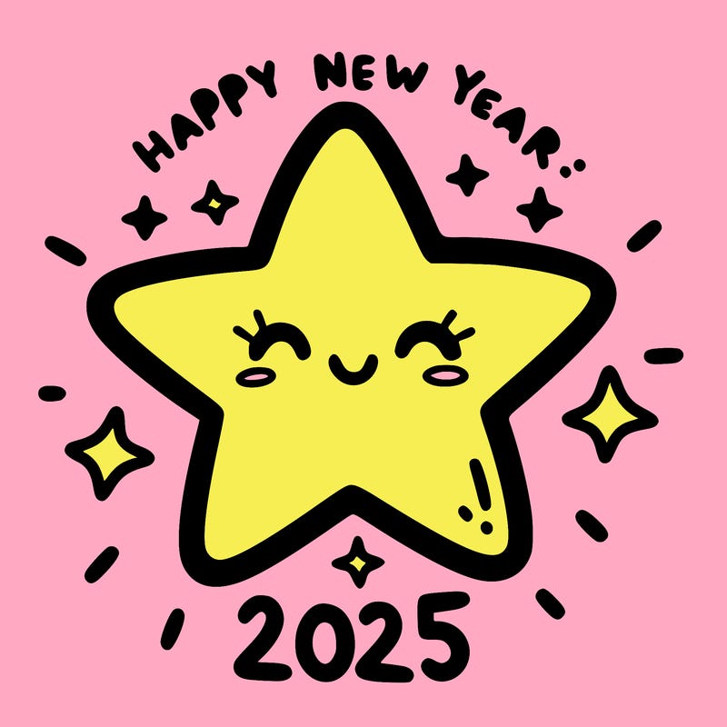 happy new year 2025 star wish
