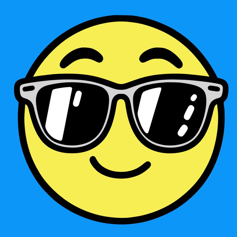 emoji with sunglasses