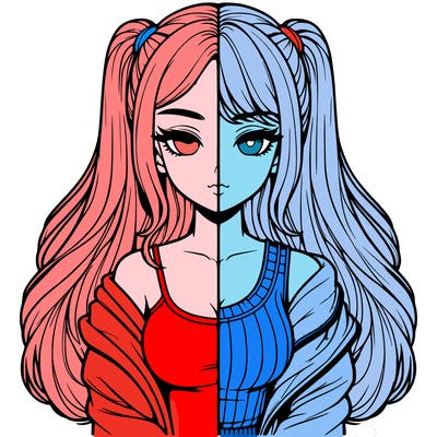 realistic girl split