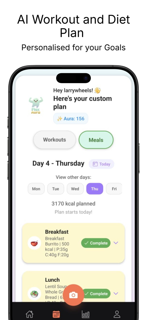 Flex Aura - AI Fitness App - 