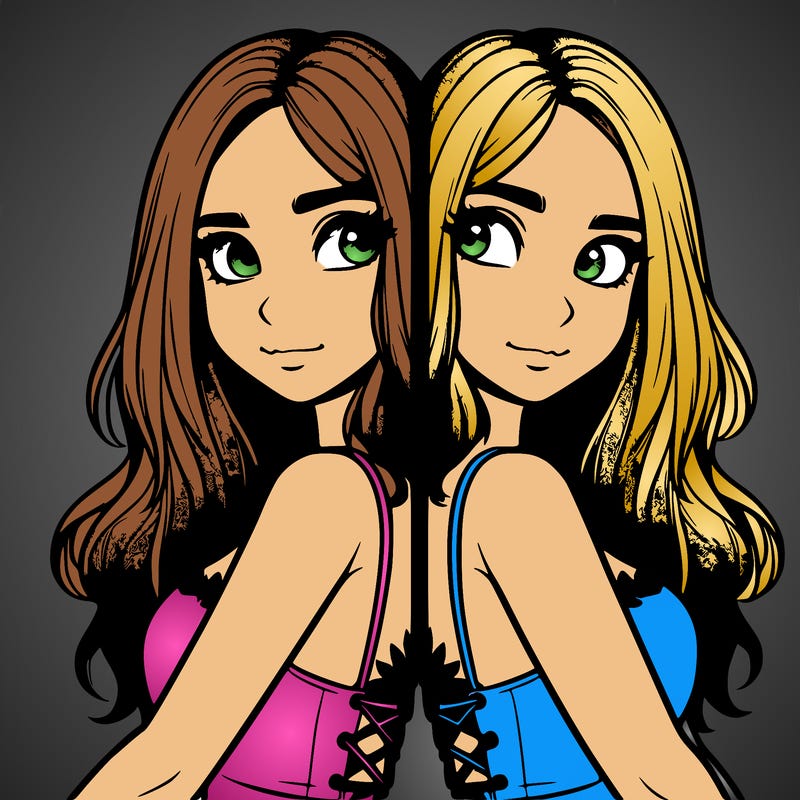 a realistic girl split