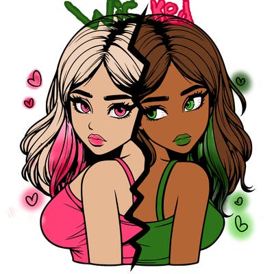 realistic girl split