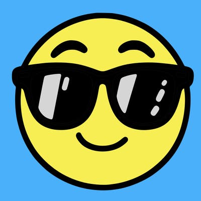 emoji with sunglasses