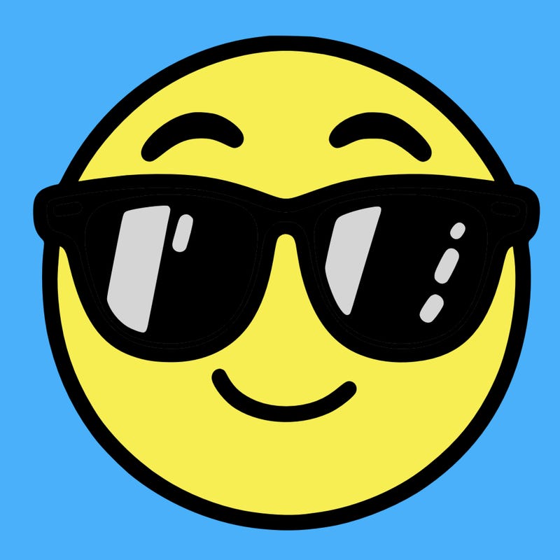 emoji with sunglasses