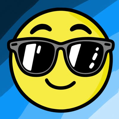 emoji with sunglasses