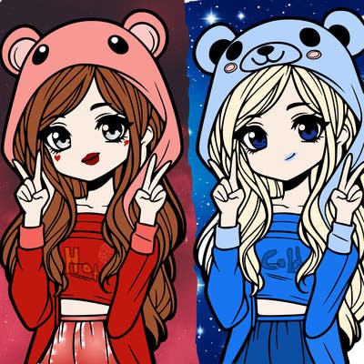 teen girl in animal costume